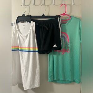 Girls athletic bundle size large